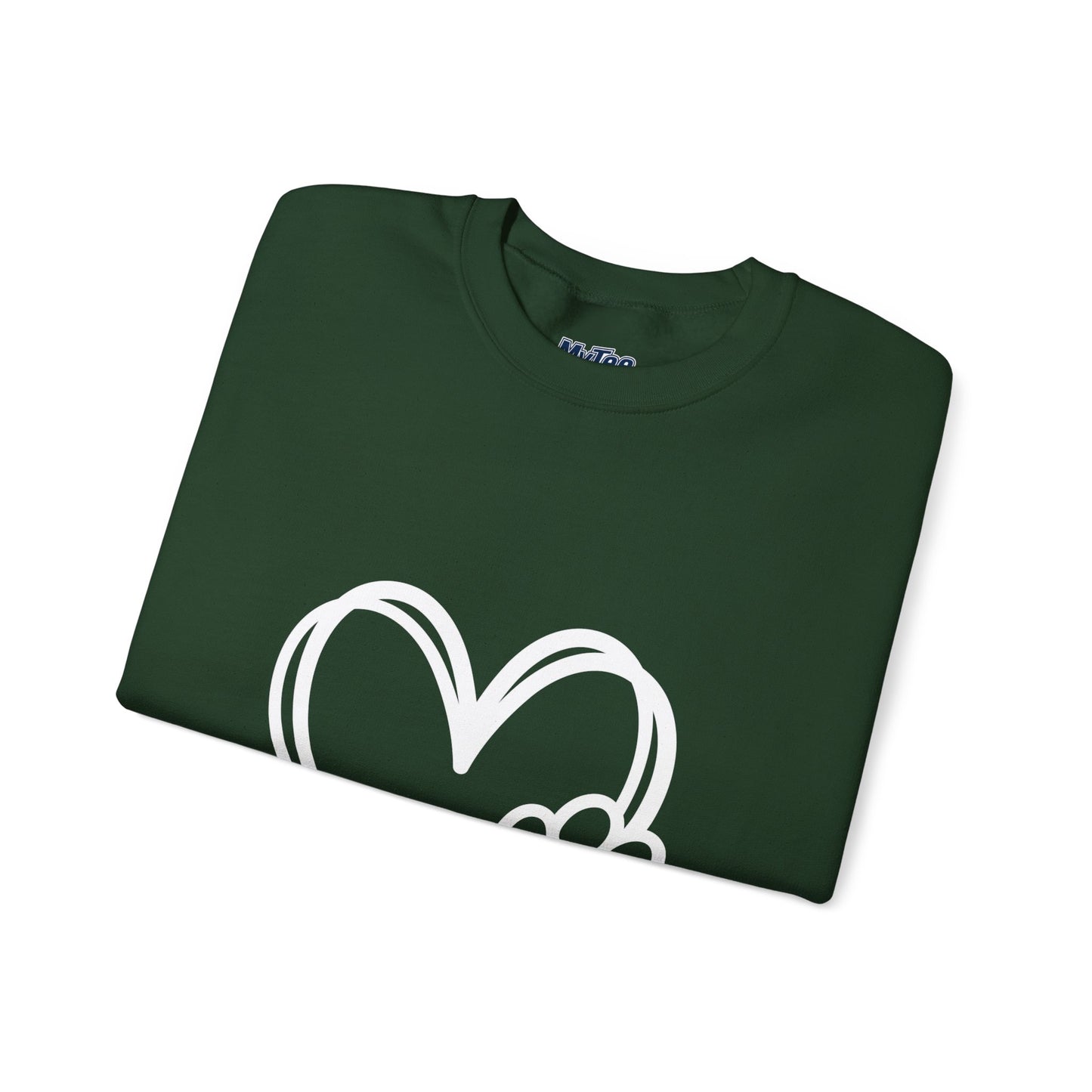Paw Heart Unisex Sweatshirt – Subtle Dog Lover Style