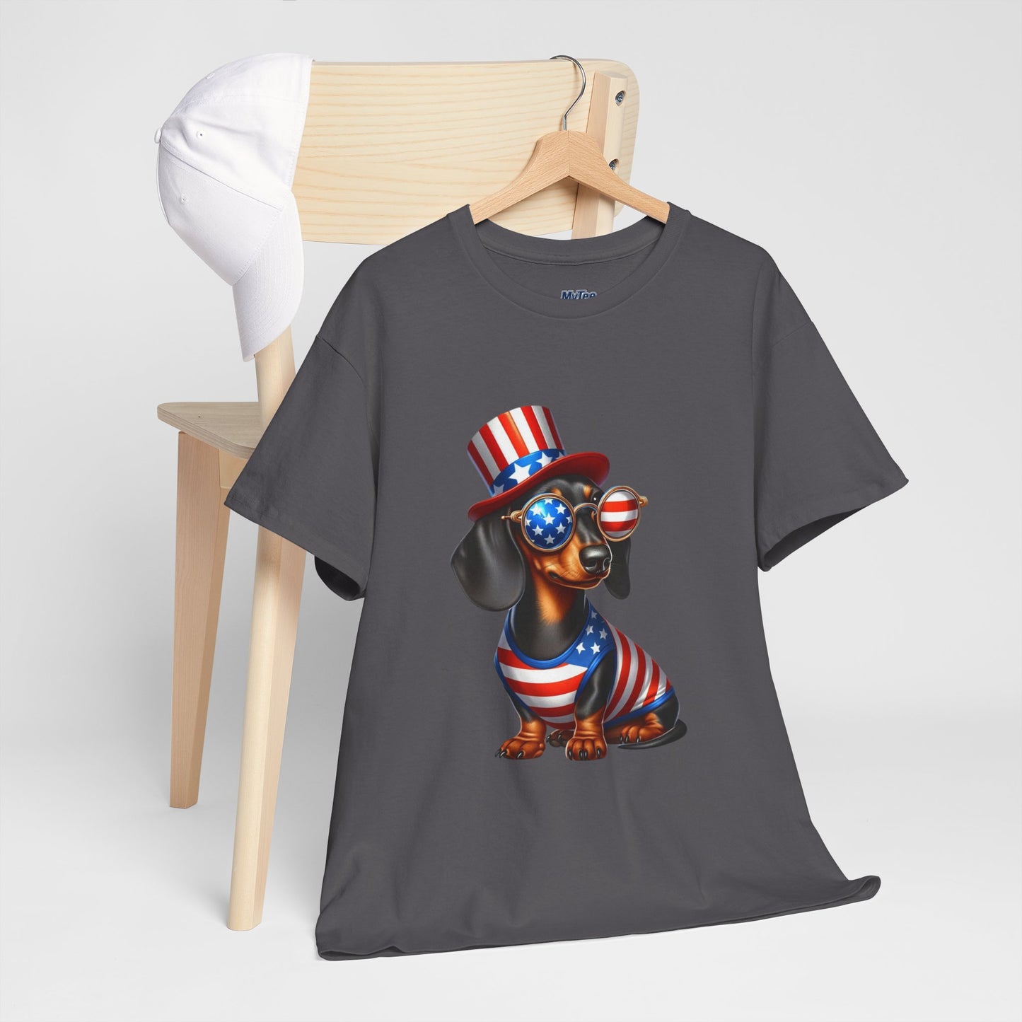 Patriotic Dachshund 4th of July T-Shirt | Red, White & Woof Style