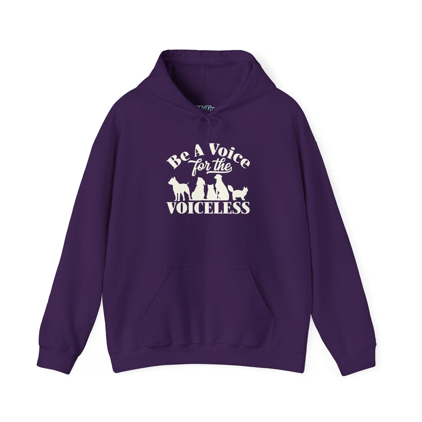 Be A Voice  For The Voiceless Unisex Hoodie – Animal Rescue Awareness