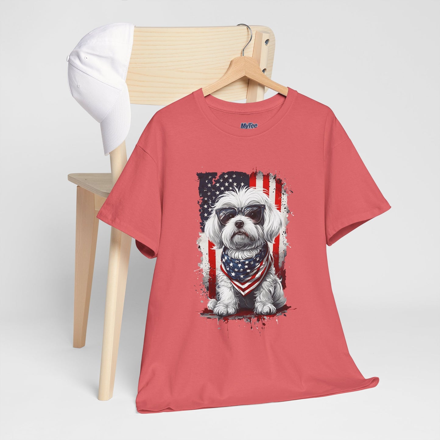 Patriotic Havanese Unisex Cotton T-Shirt