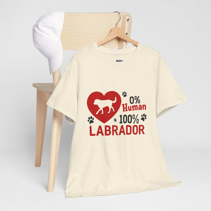 0 % Human, 100% Labrador Unisex T-Shirts