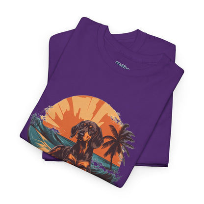 Dachshund Beach Vibes T-Shirt – Chill Summer Dog Style
