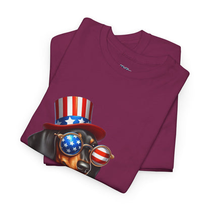 Patriotic Dachshund 4th of July T-Shirt | Red, White & Woof Style