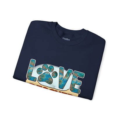 Love Rescued Me Unisex Sweatshirt | Cozy Pet Lover Gift
