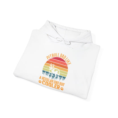 'Pitbull Dad Like A Regular Dad But Cooler' Cozy Hoodie