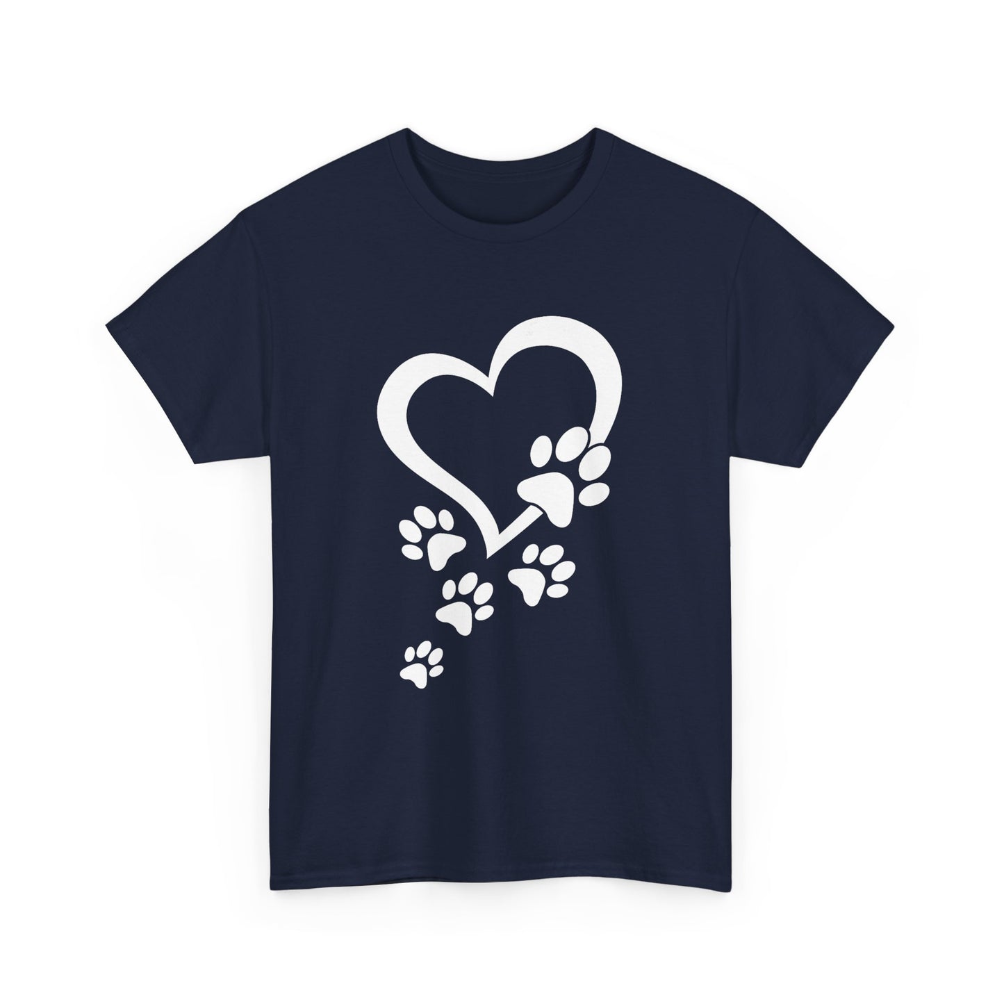 Heart With Paw Print Love T-shirt