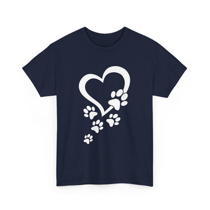 Heart With Paw Print Love T-shirt