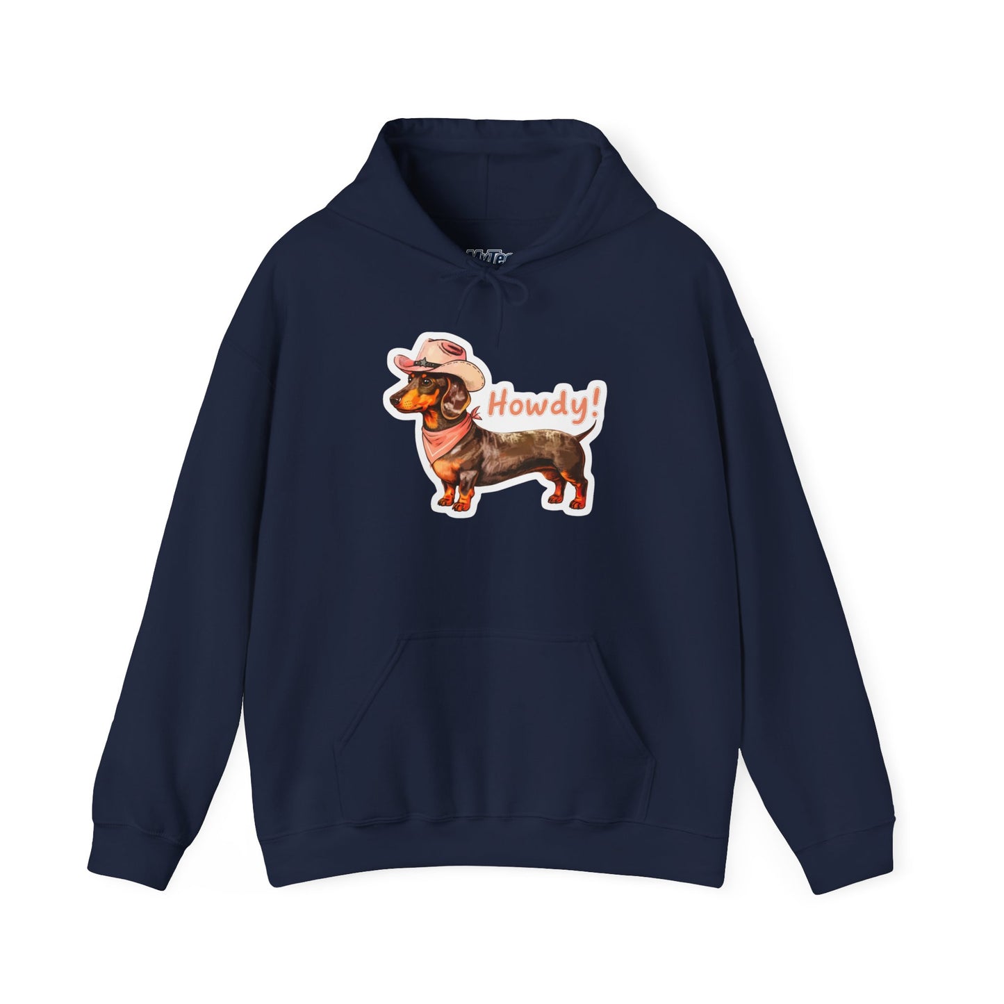 Dachshund Howdy Unisex Hoodie – For Proud Pup Parents With Western Soul