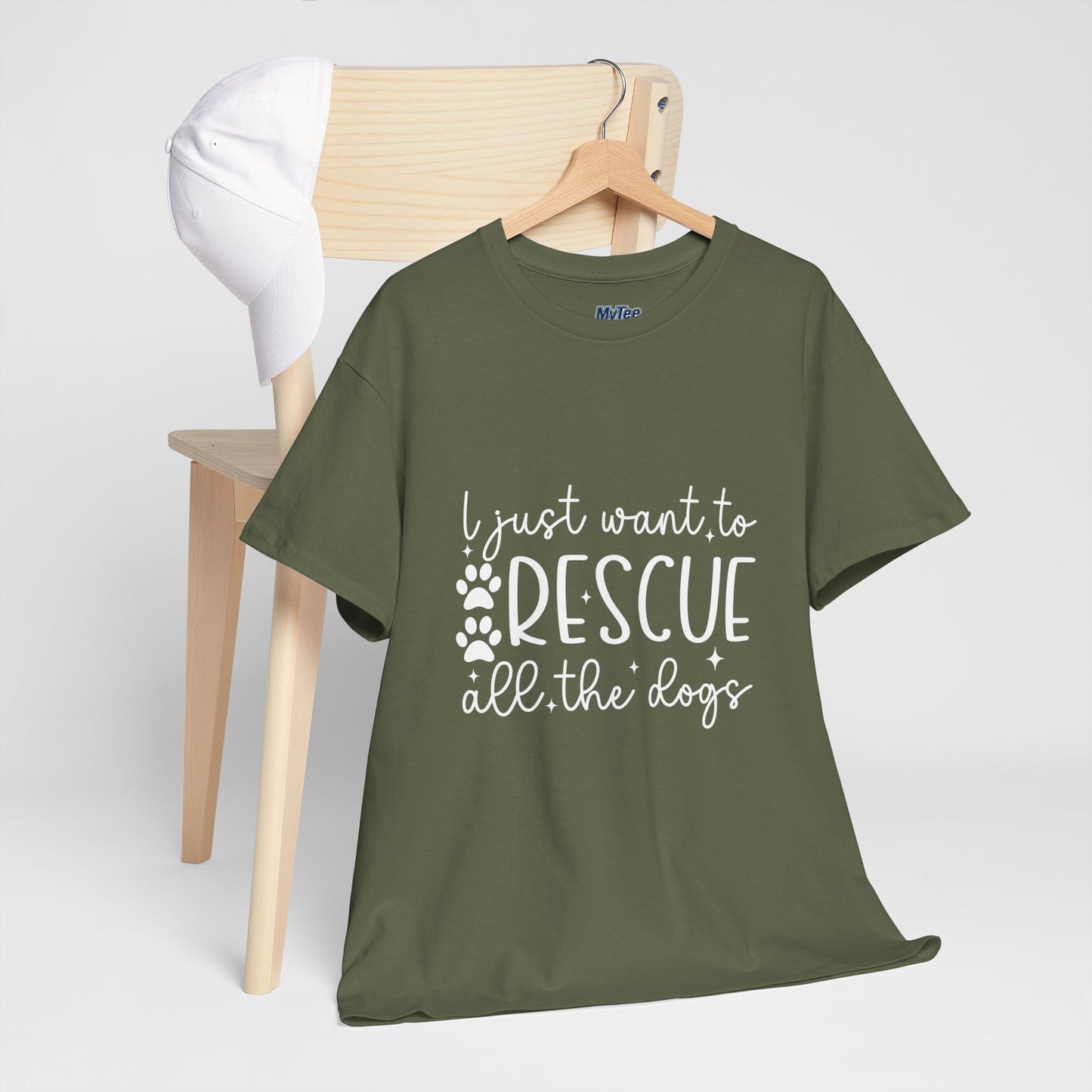 I Just Want To Rescue All The Doga Unisex T-Shirt – Soft Style, Big Heart