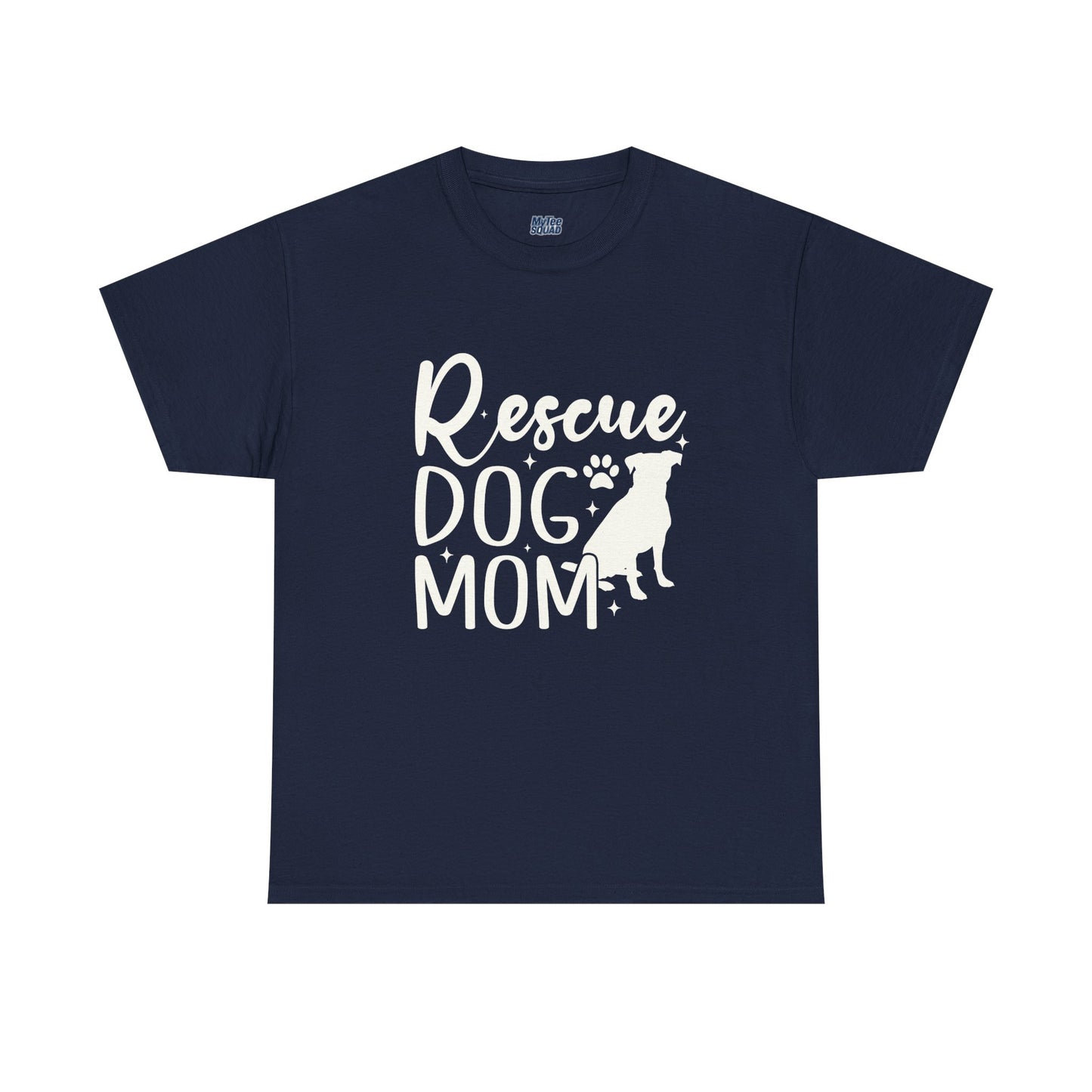 Rescue Dog Mom Cotton T-Shirt | Dog Lover