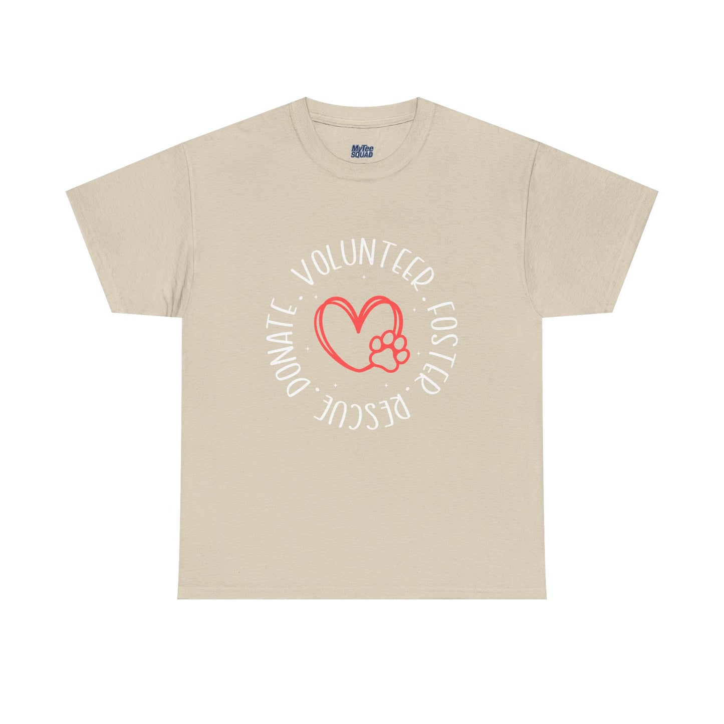 Pet Lover's Heart Volunteer Rescue Foster Donate Unisex T-Shirt