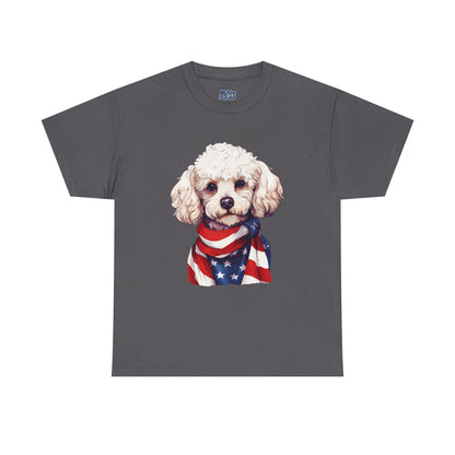 Patriotic Poodle Unisex T-Shirt