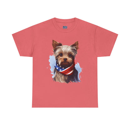 Patriotic Yorkshire Terrier Unisex T-Shirt