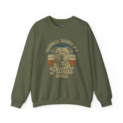 Happiness Tailored In A Pitbull Smile Unisex Sweatshirt