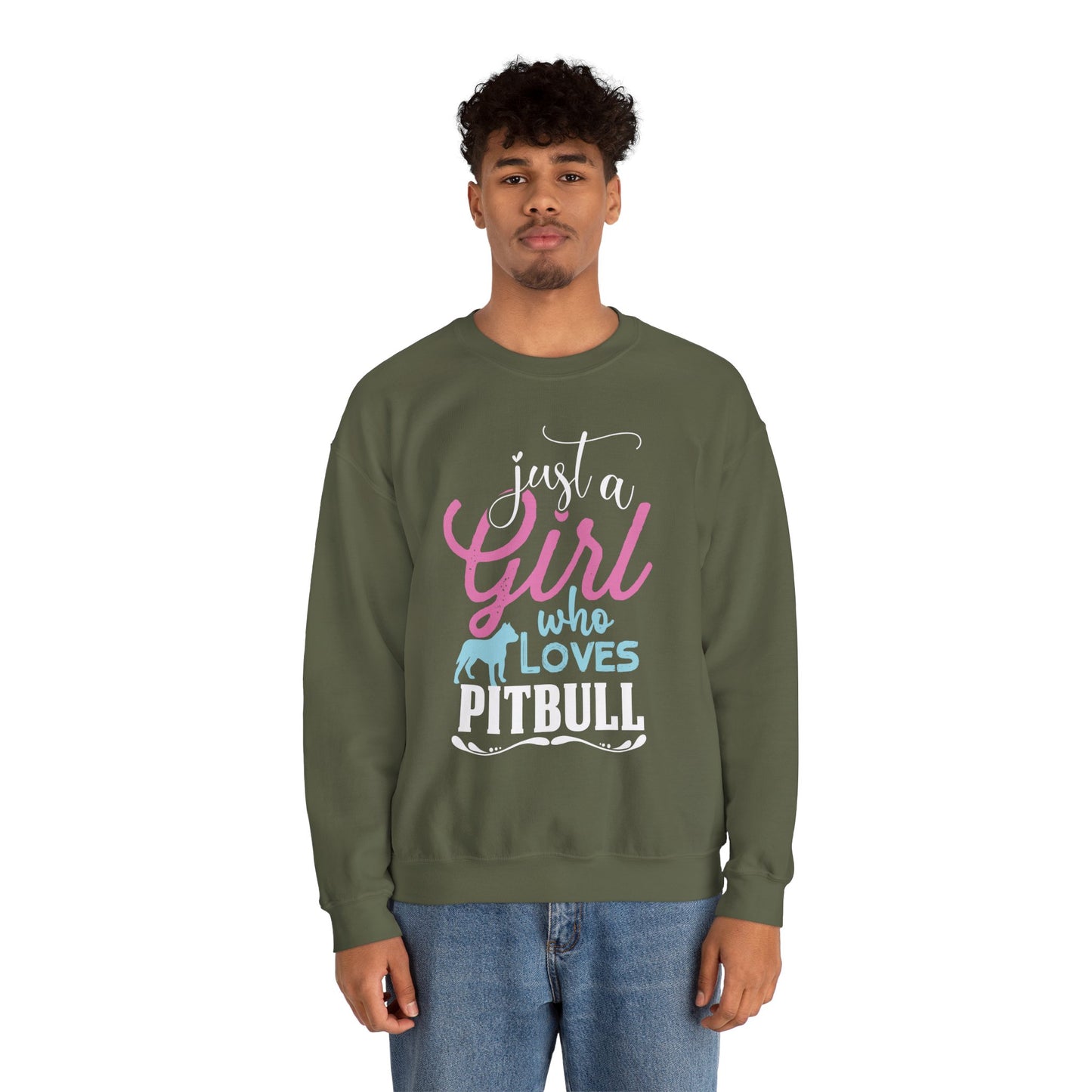 Just A Girl Who Loves Pitbull Sweatshirts