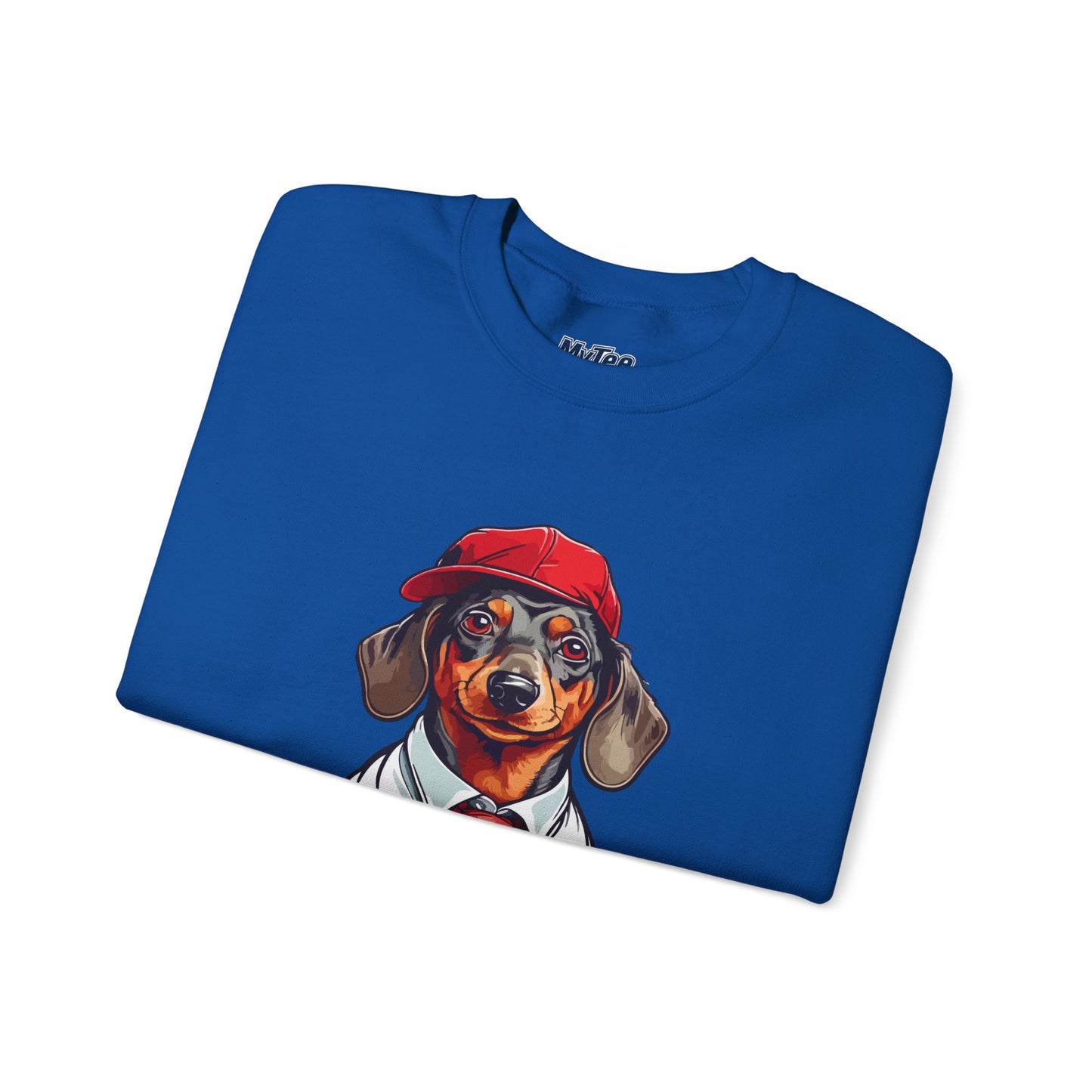 Dachshund Red Tie Unisex Sweatshirt – Chic Comfort for Dog Lovers