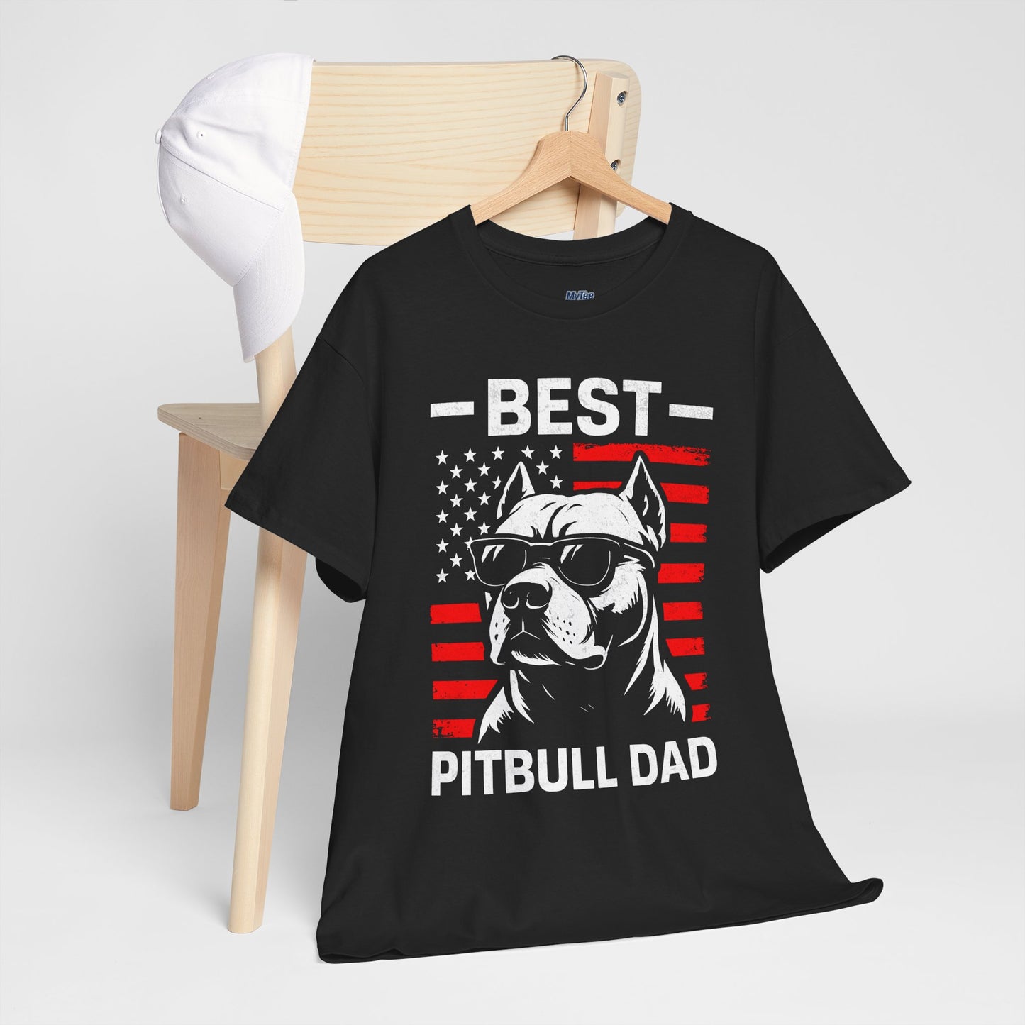 Best Pitbull Dad T-Shirt For Real Dog Father Only