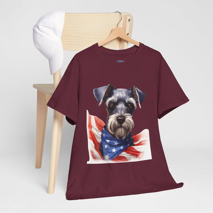Patriotic Miniature Schnauzer Unisex T-Shirt
