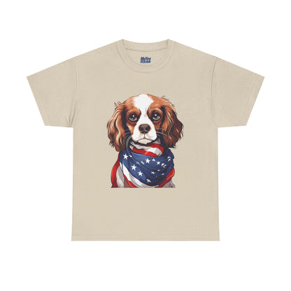 Patriotic Cavalier King Charles Spaniel Unisex T-Shirt