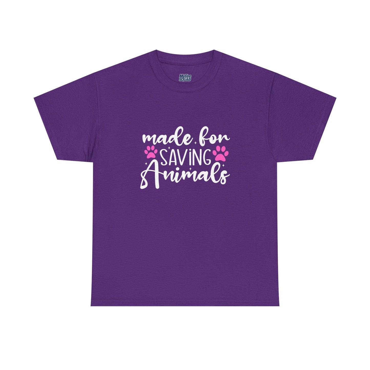 Made For Saving Animals Unisex Cotton T-Shirt | Dog Lover