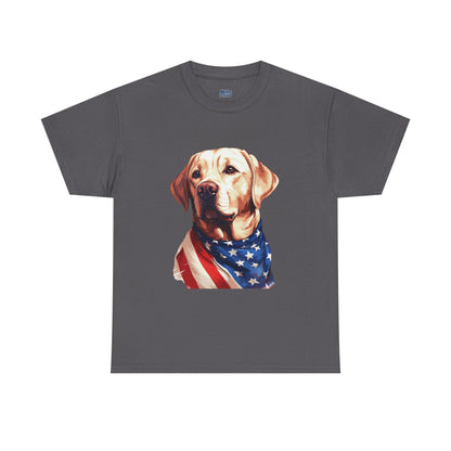 Patriotic Labrador In Stars & Stripes Unisex T Shirts