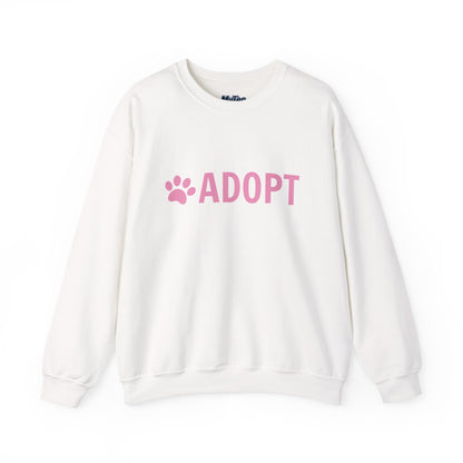 Adopt Pet Lover Crewneck Sweatshirt | Dog Rescue Inspired