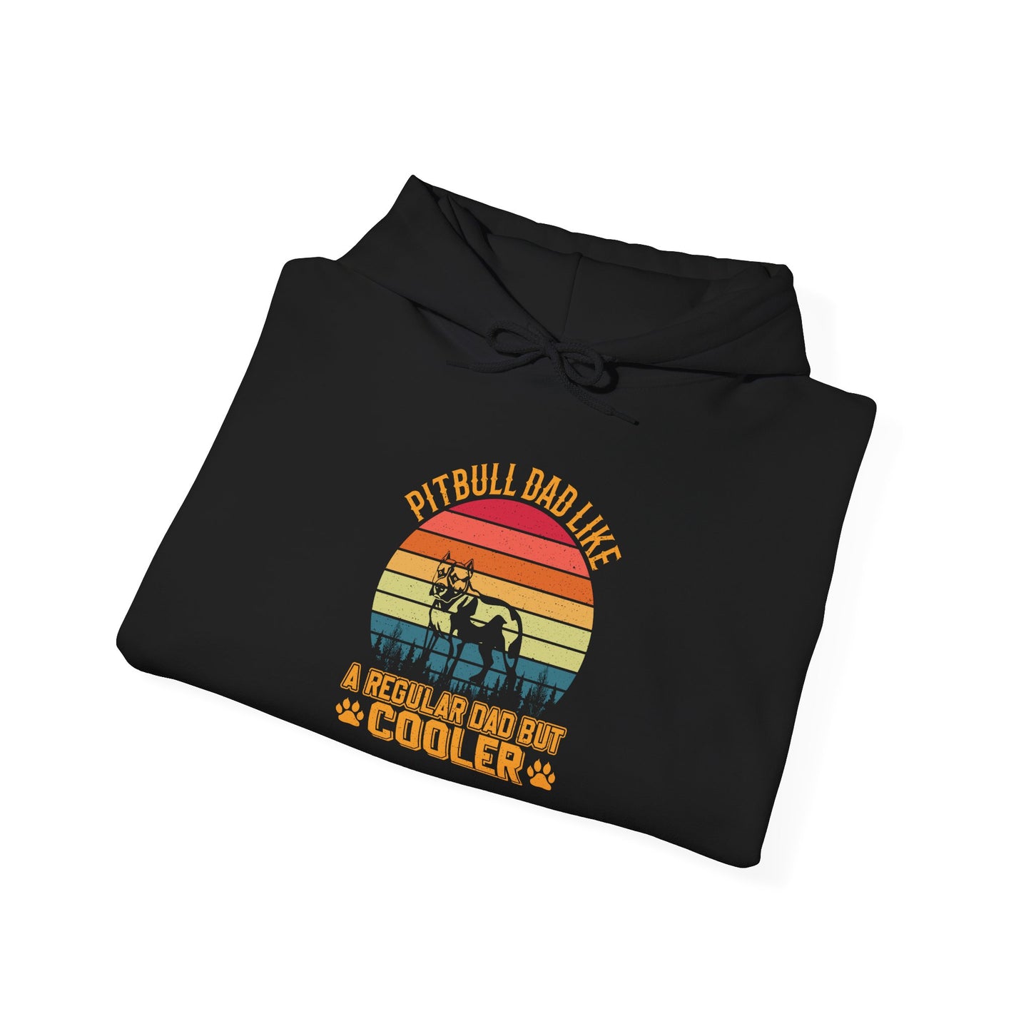 'Pitbull Dad Like A Regular Dad But Cooler' Cozy Hoodie