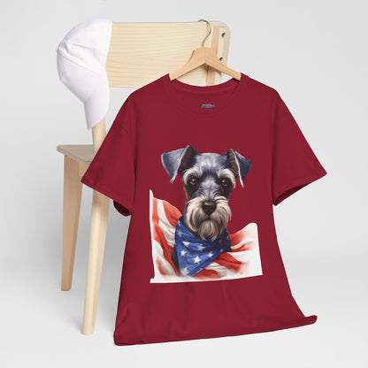 Patriotic Miniature Schnauzer Unisex T-Shirt