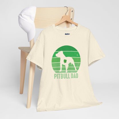 Pitbull Dad Heavy Cotton Tee | Father's Day Gift