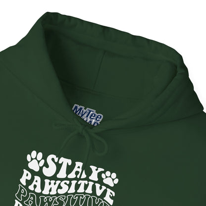 Stay Pawsitive Unisex Hoodie | Perfect for Celebrations & Holidays