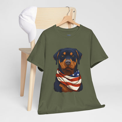 Patriotic Rottweiler Unisex T-Shirt