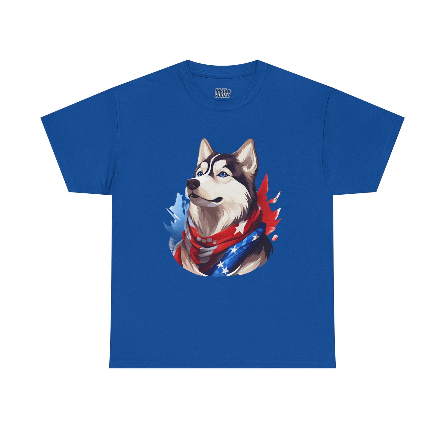 Patriotic Siberian Husky Unisex T-Shirt
