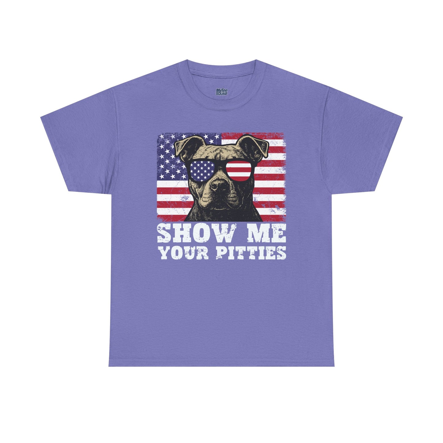 Show Me Your Pitties Patriotic Pitbull Unisex T-Shirt