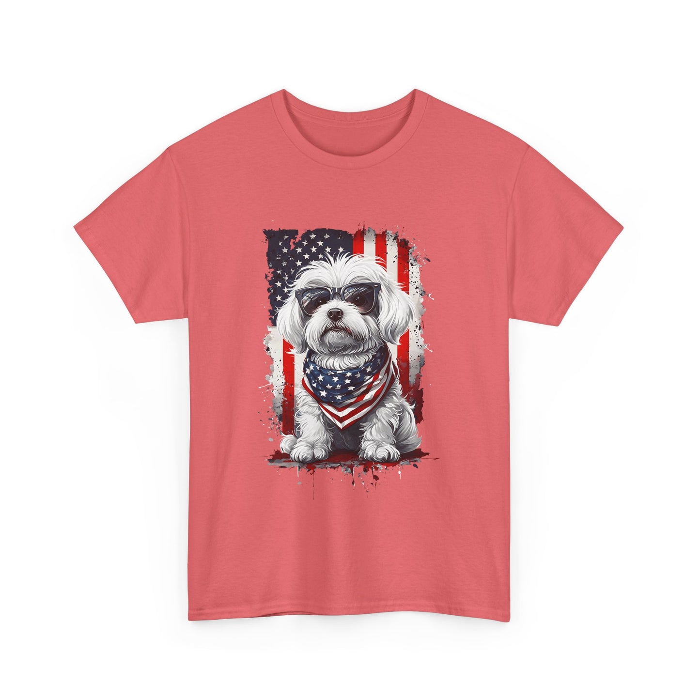 Patriotic Havanese Unisex Cotton T-Shirt