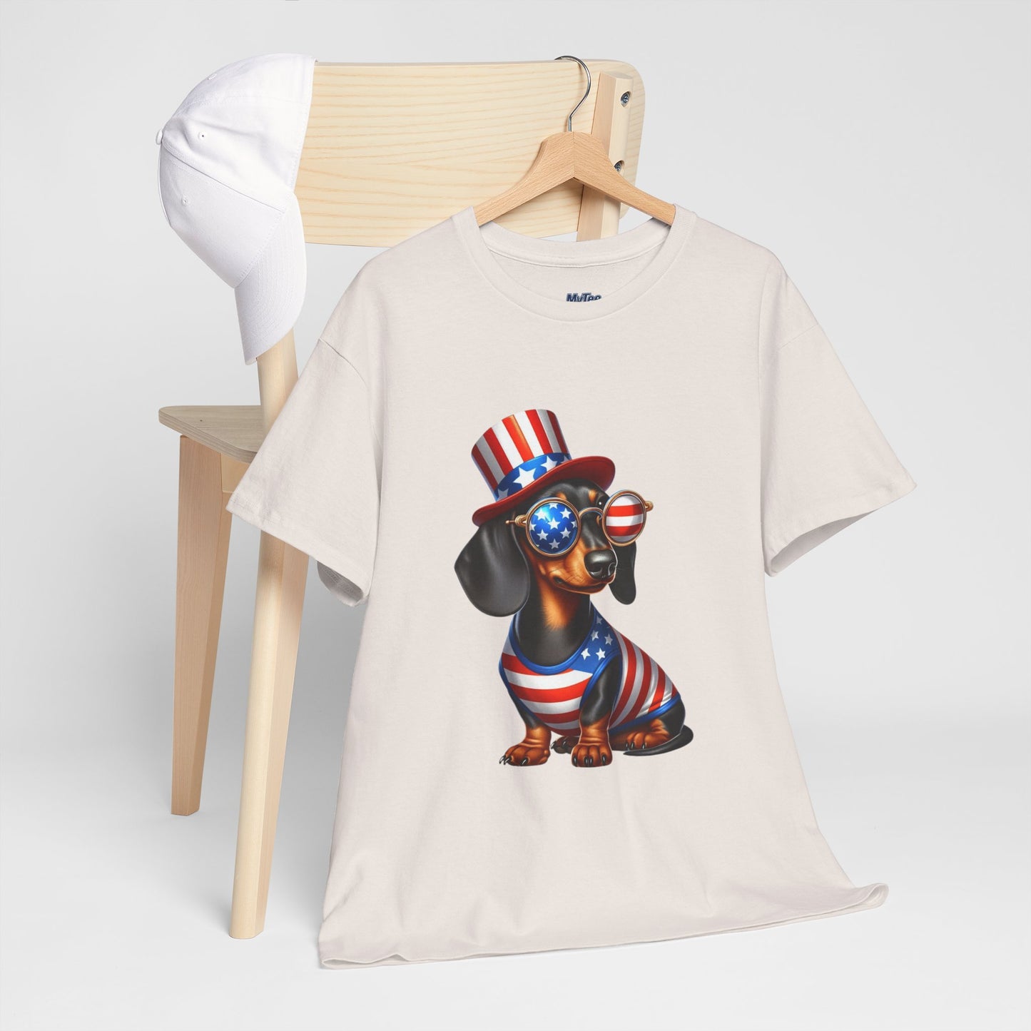 Patriotic Dachshund 4th of July T-Shirt | Red, White & Woof Style