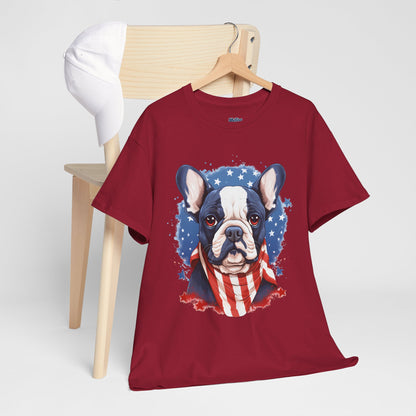 Patriotic French Bulldog Unisex T-Shirt | Dog Lover