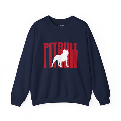 Stylish Pitbull Graphic Unisex Crewneck Sweatshirt | Dog Lover Gift