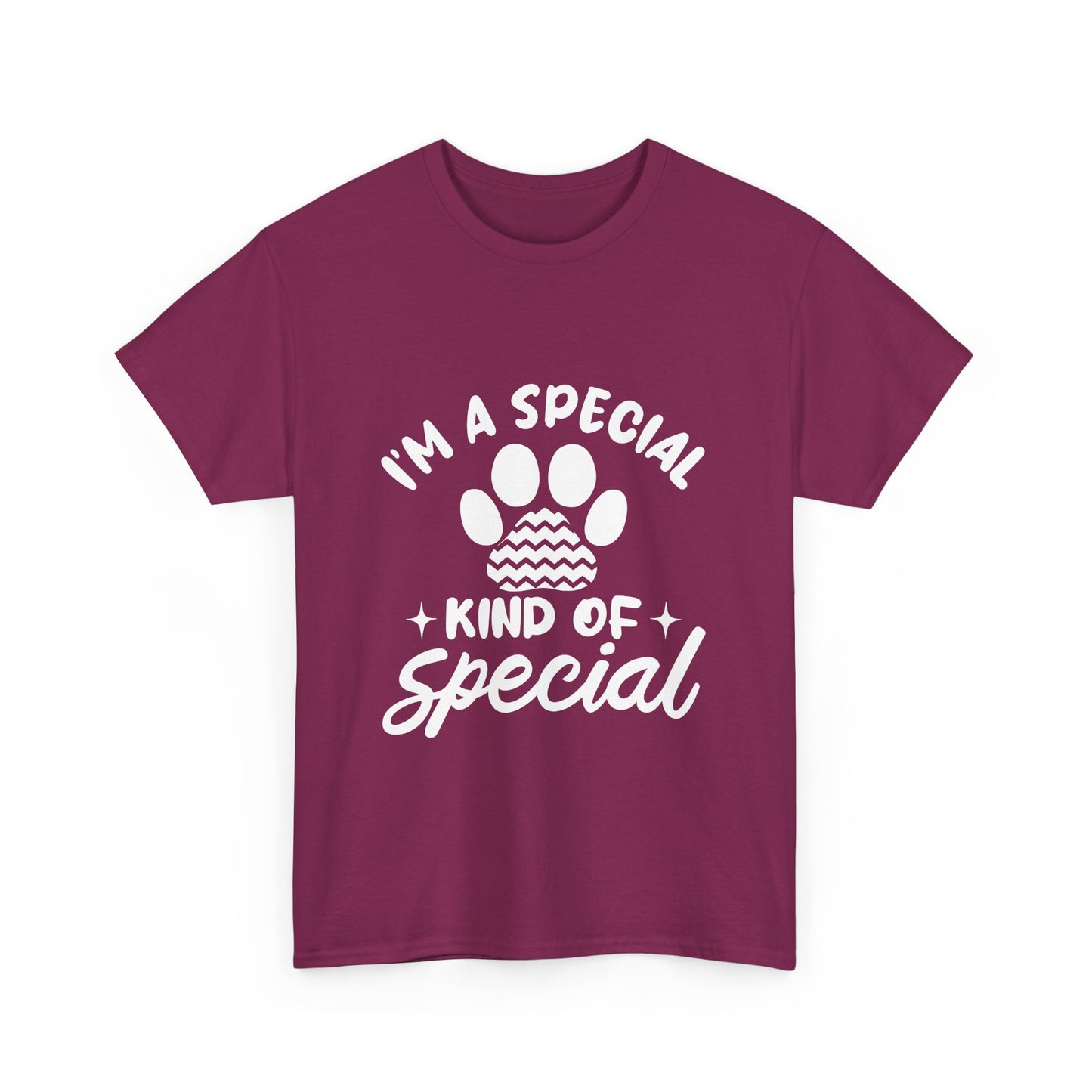 I'M A SPECIAL, DOG KIND OF SPECIAL Casual PAW Cotton T-shirt