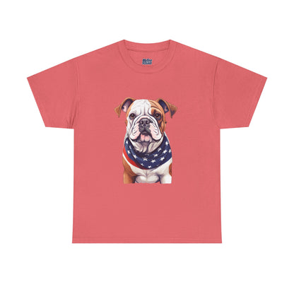 Patriotic Bulldog Unisex T-Shirt