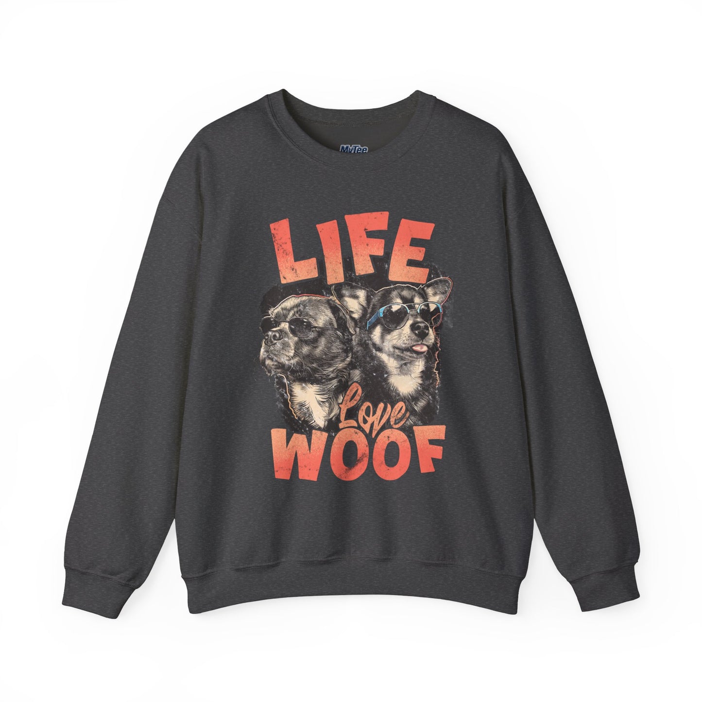 Life Love Woof Sweatshirt – Cozy Dog Lover Crewneck