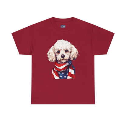 Patriotic Poodle Unisex T-Shirt