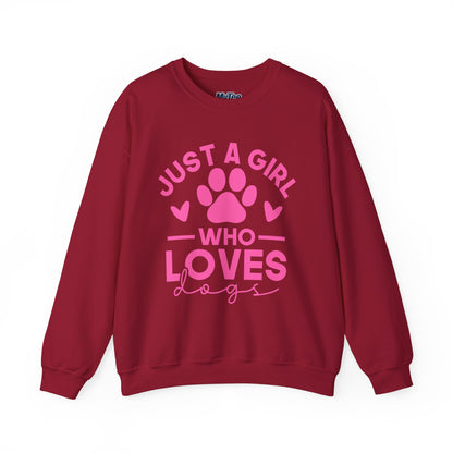 Just a Girl Who Loves Dogs Sweatshirt | Gift For Dog Mom