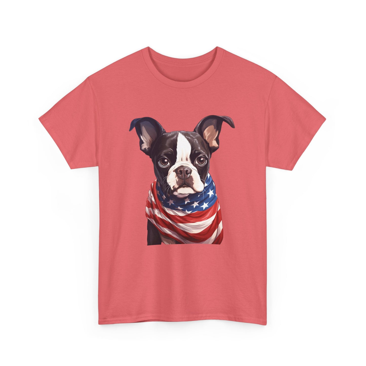 Patriotic Boston Terrier Unisex T-Shirt