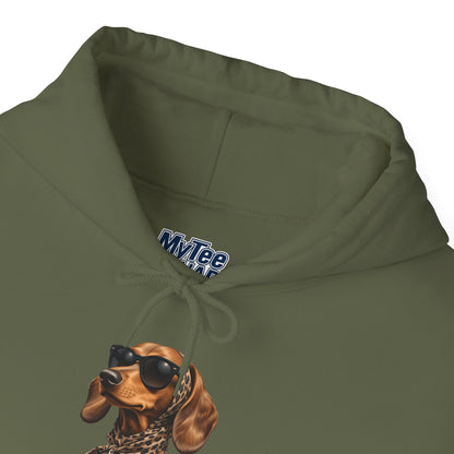 Cool Dachshund Dog Sunglasses Unisex Hoodie |  Dog Lover Gift, Pet-Themed Fashion
