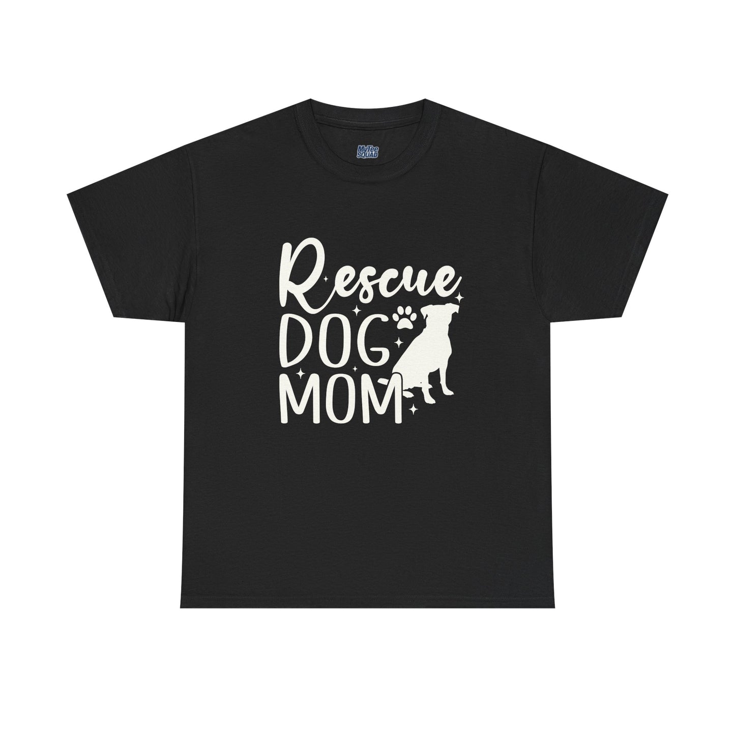 Rescue Dog Mom Cotton T-Shirt | Dog Lover