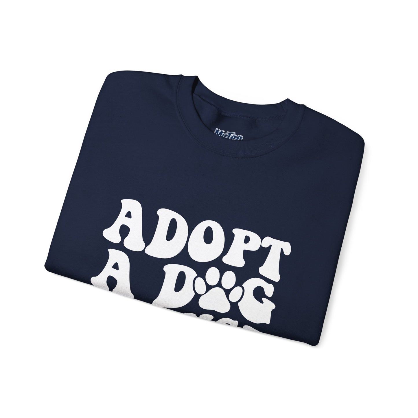 Adopt A Dog Change A Life Crewneck Sweatshirt