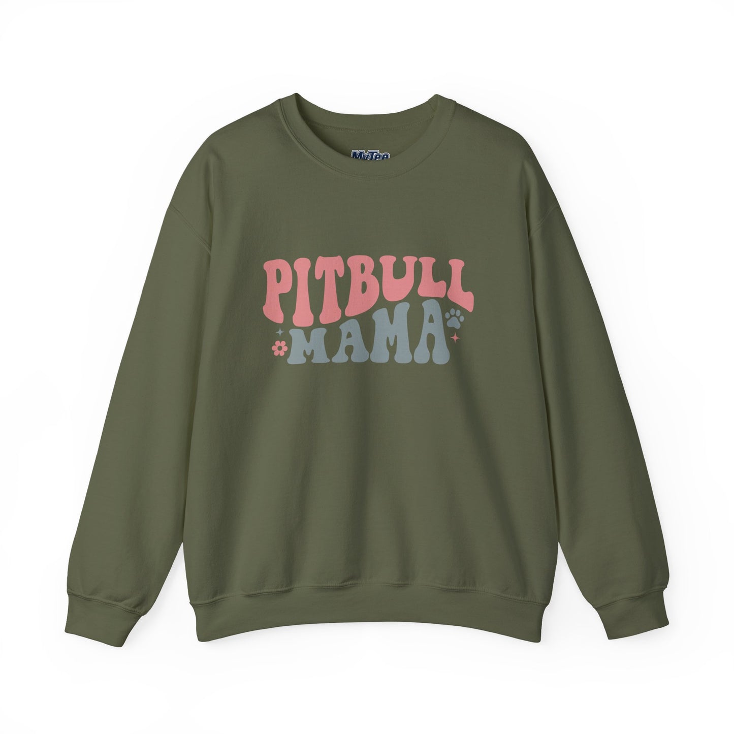 Pitbull Mama Crewneck Sweatshirt | Perfect Gift for Dog Mom