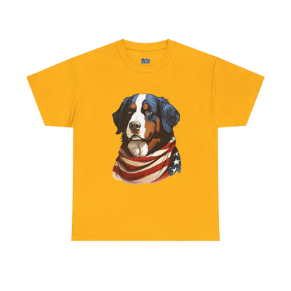 Patriotic Bernese Mountain Unisex T-Shirt