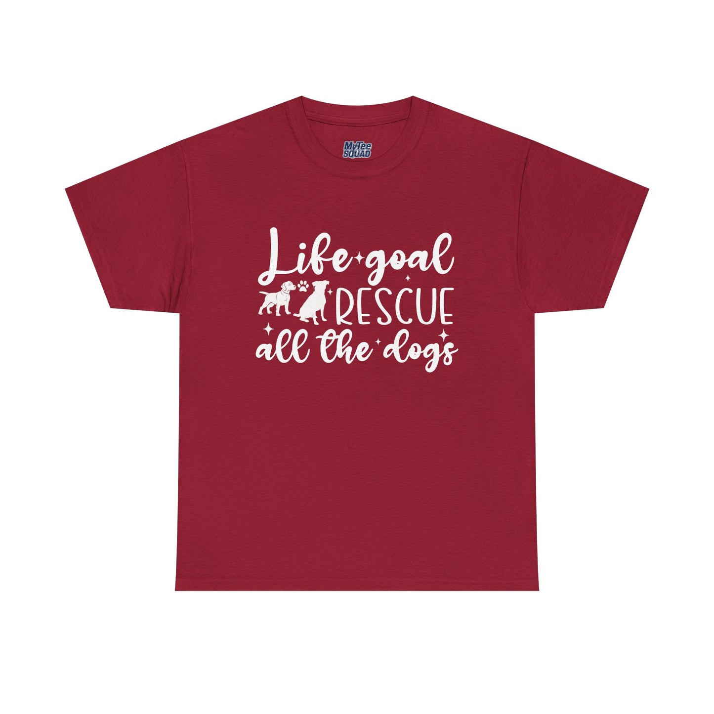Life Goal Rescue All The Dogs Unisex T-Shirt - Perfect For Animal Lovers