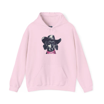 Dachshund Cowpoke Hoodie – Rodeo Pup Unisex Pullover